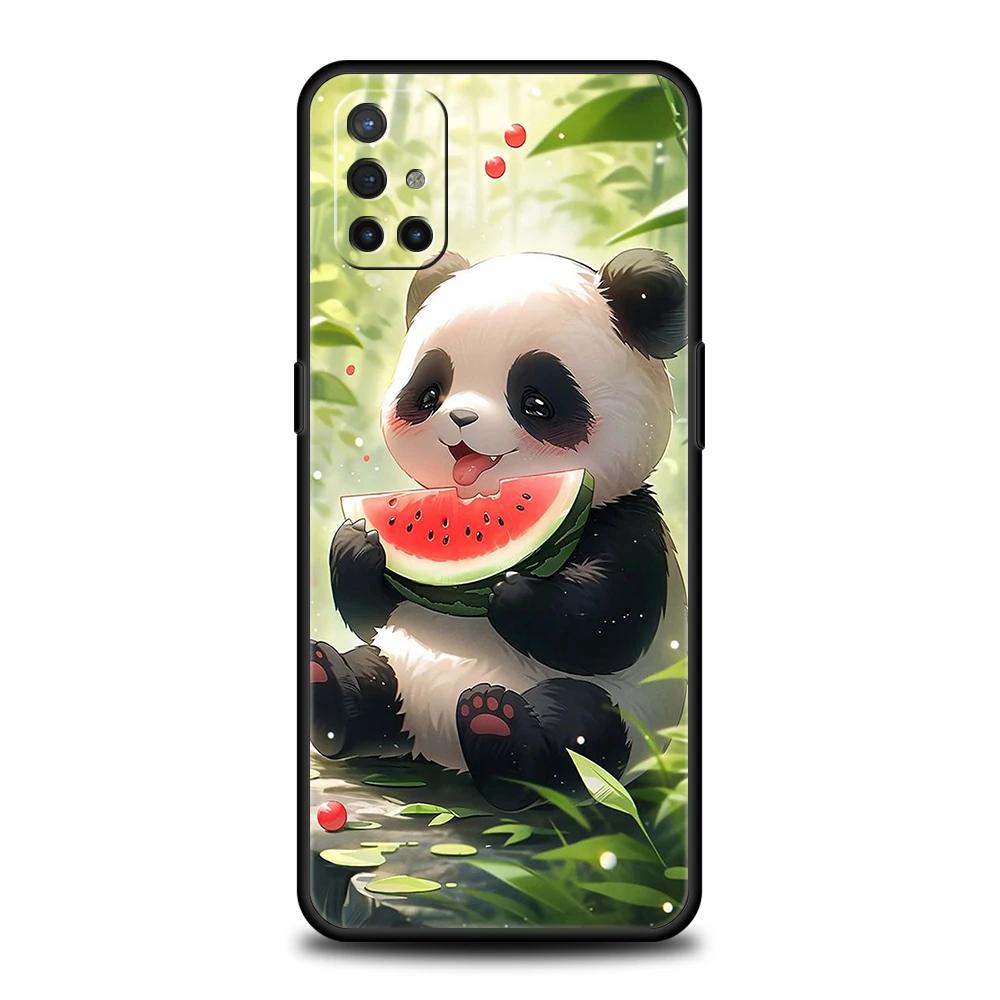 Charming Cartoon Panda Silicone Phone Case - Cute and Durable Protective Cover