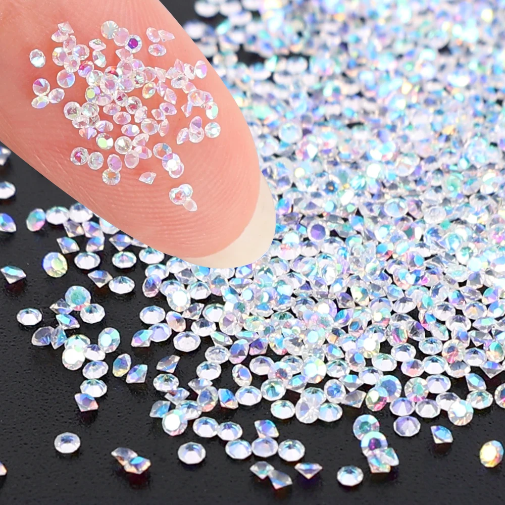 Up to 1440Pcs Crystal Pixie 3D Nail art Gems Micro Mini