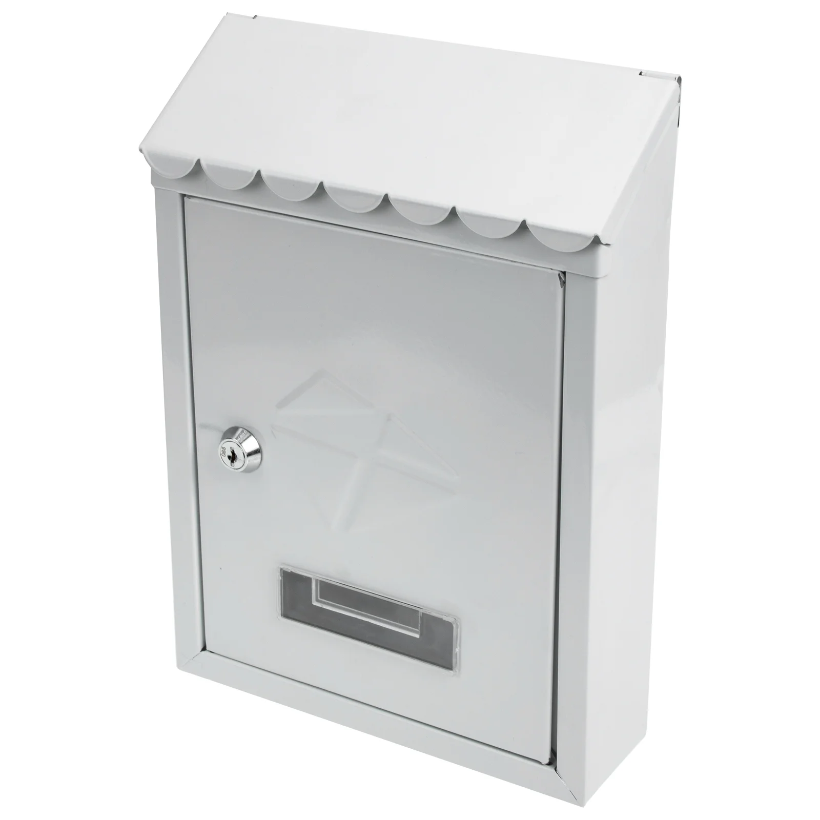 

Locking Letter Box Doorway Vintage Mailbox Locking Rain-proof Newspaper Box