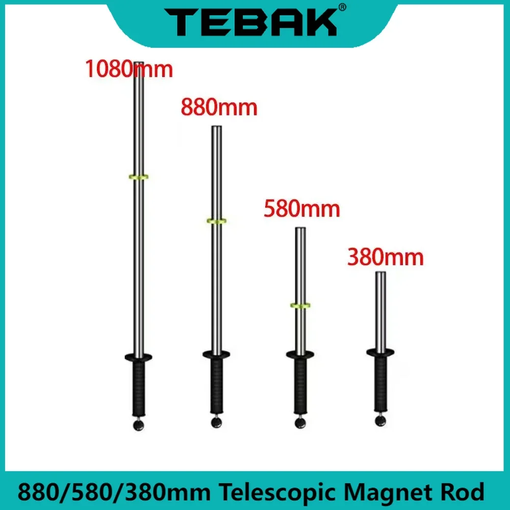 

880mm Iron Absorber Magnet Nails Grabber Reacher Handle Swarf Pick Up Rod NdFeB Magnetic Retrieving Tool Telescopic Magnet Rod