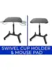 Stand Steady Cruizer Express Mobile Podium | Portable Laptop Stand with Pull Out Mouse Pad and Cup Holder | Pneumatic Si 3