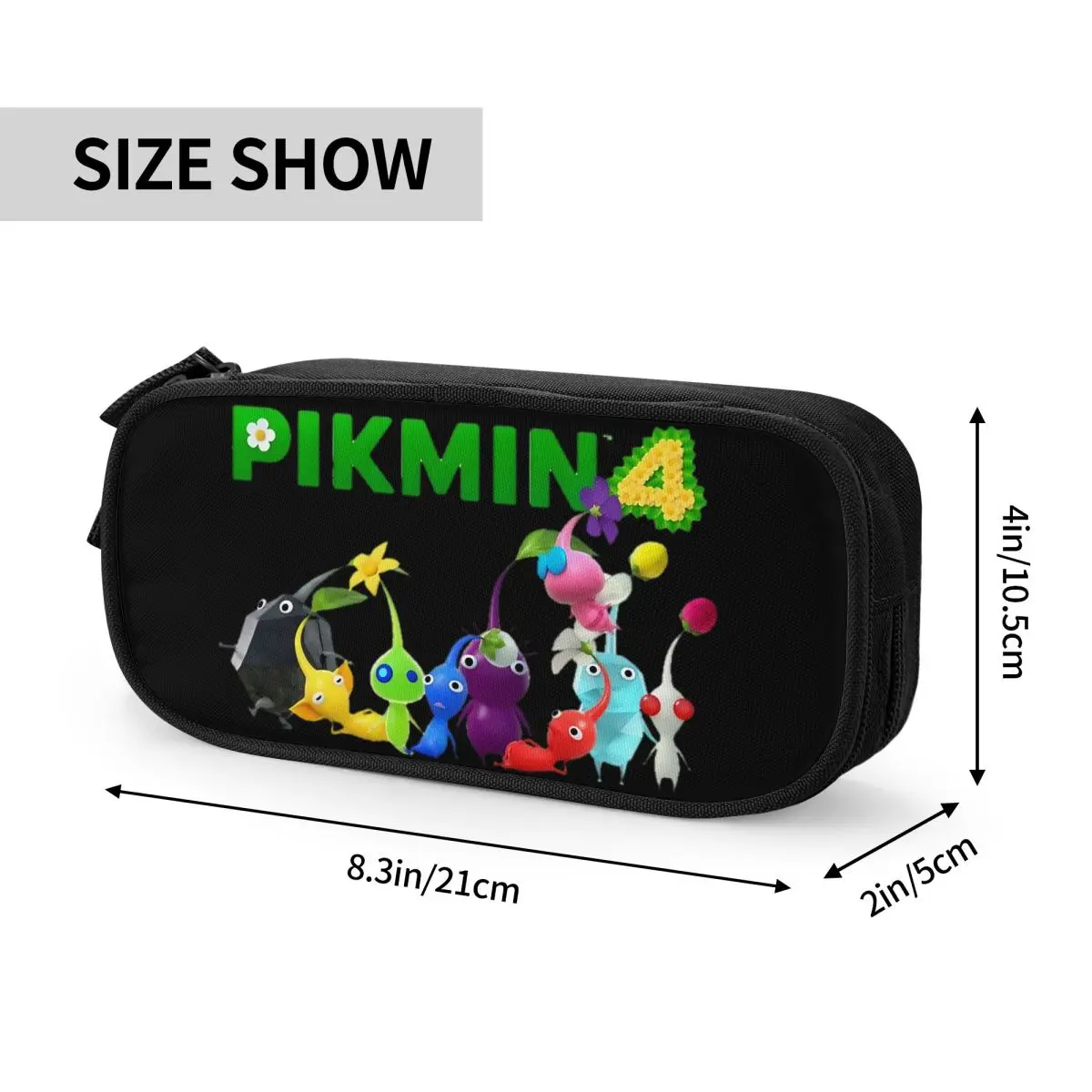 Pikmin 4 Pencil Case Kawaii Pikmin Pen Bag Girl Boy Large Storage Office Gift Pencilcases, pencil cases, stationery box