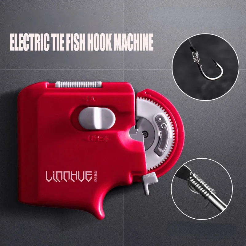 

Fast Tie Fishing Hooks Collect Roll Fishing Line Tying Device Accessories Automatic Portable Electric Fishing Hook Tier Machine