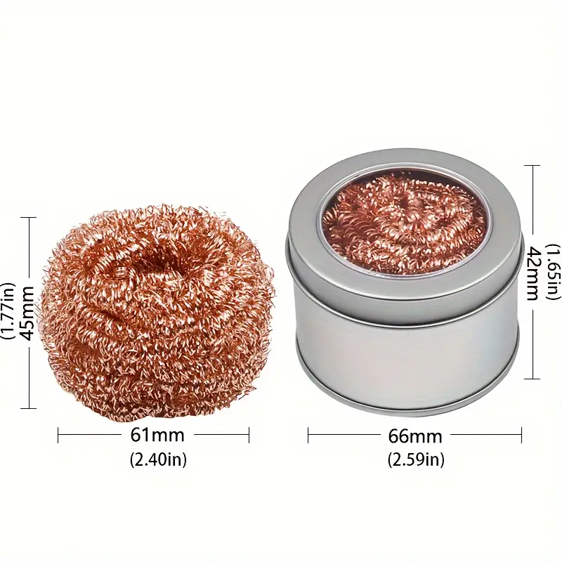 Soldering Iron Tip Cleaner Brass Wire Sponge with Metal Base Holder for Fast Desoldering Welding Repair image 6