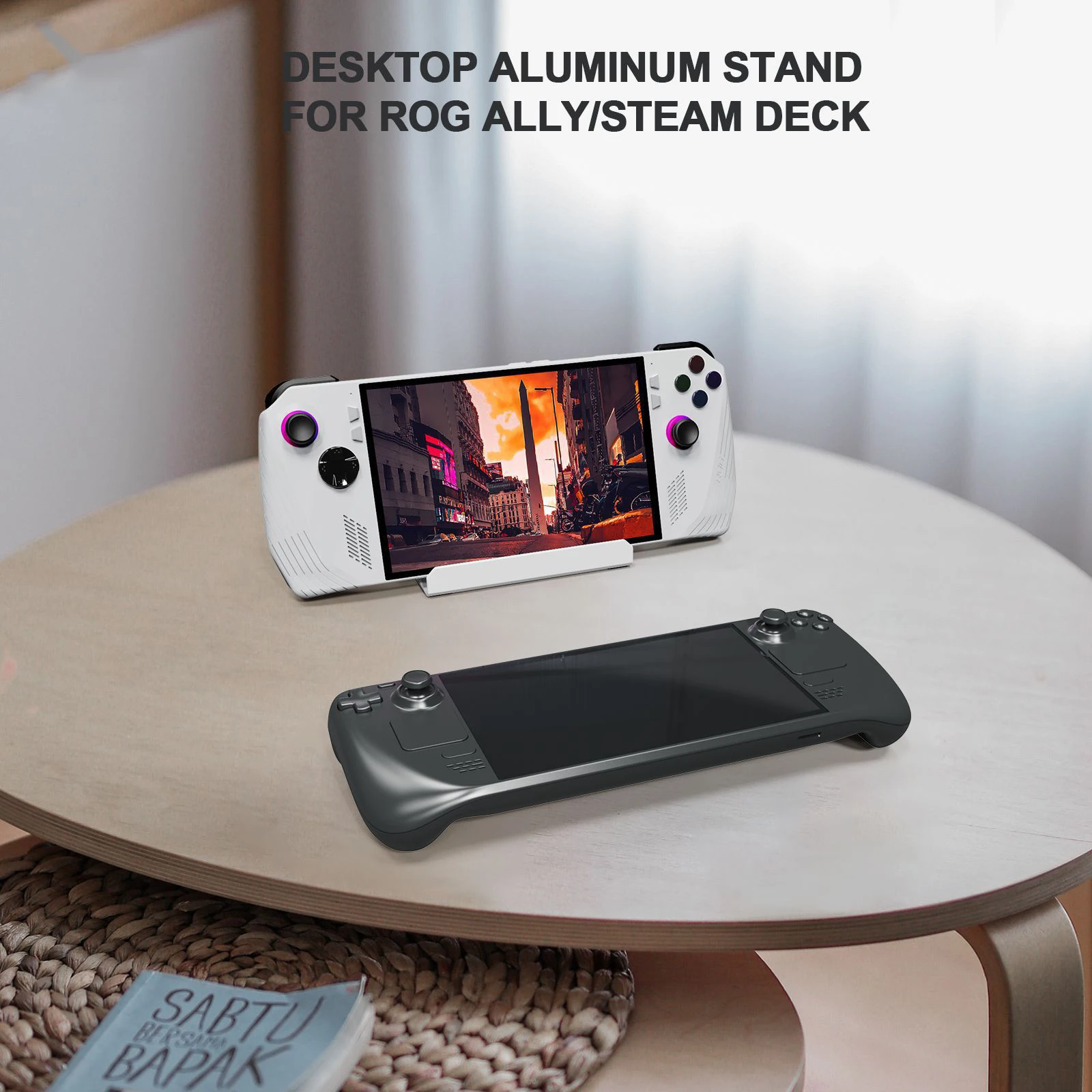 

Portable Desktop Bracket Holder For Asus Rog Ally For Steam Deck For Switch Console Anti-Slip Stand Playstand Base