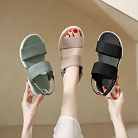 Women's Platform Sport Sandals Summer 2024 Comfortable Woman Shoes Fashionable Beach Green Sandal Black Sandalias De Mujer - Image 6