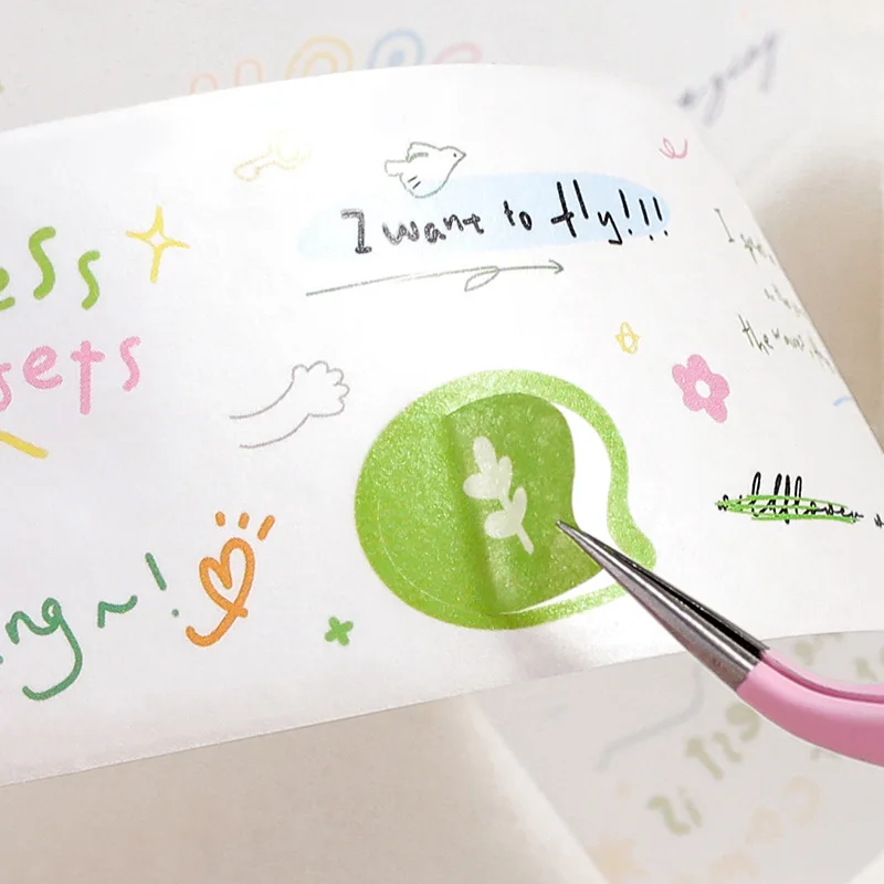 Grid Letter Text Washi Graffiti Tape Adhesive Tape DIY Scrapbooking Sticker Label Masking Diary Junk Journal Handwork Decorate 4