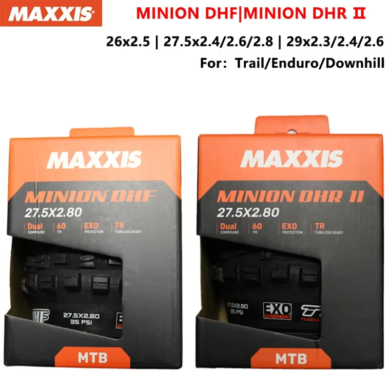 MAXXIS MINION DHR Ⅱ/DHF Mountain Bike Tire 26x2.5 27.5x2.5