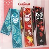 Anime Genshin Impact  Scarf Soft Warm Zhongli Raiden Shogun Shawl Wrap Cartoon Genshin Hutao Thick Muffler Winter Neck Scarf 3