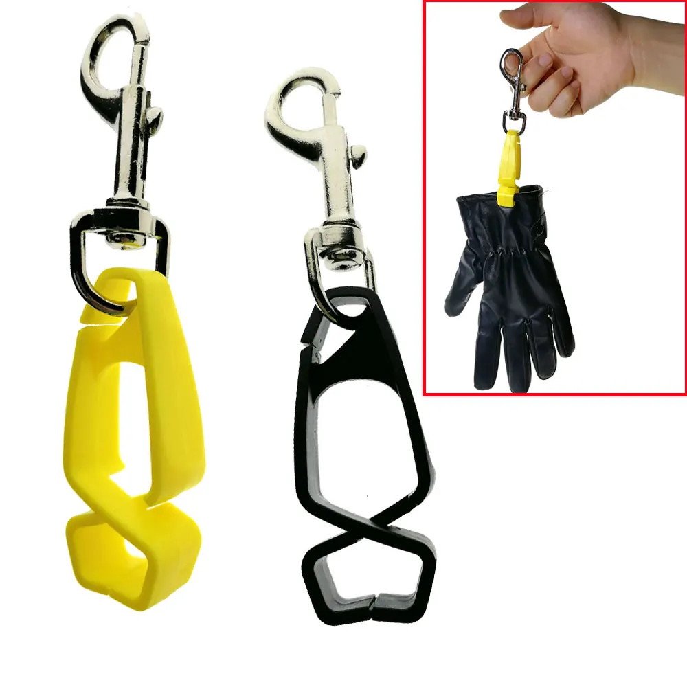 Diving Cycling Portable Gloves Keeper Towel Helmet Guard Carry Clip Holder with Snap Hook keeper