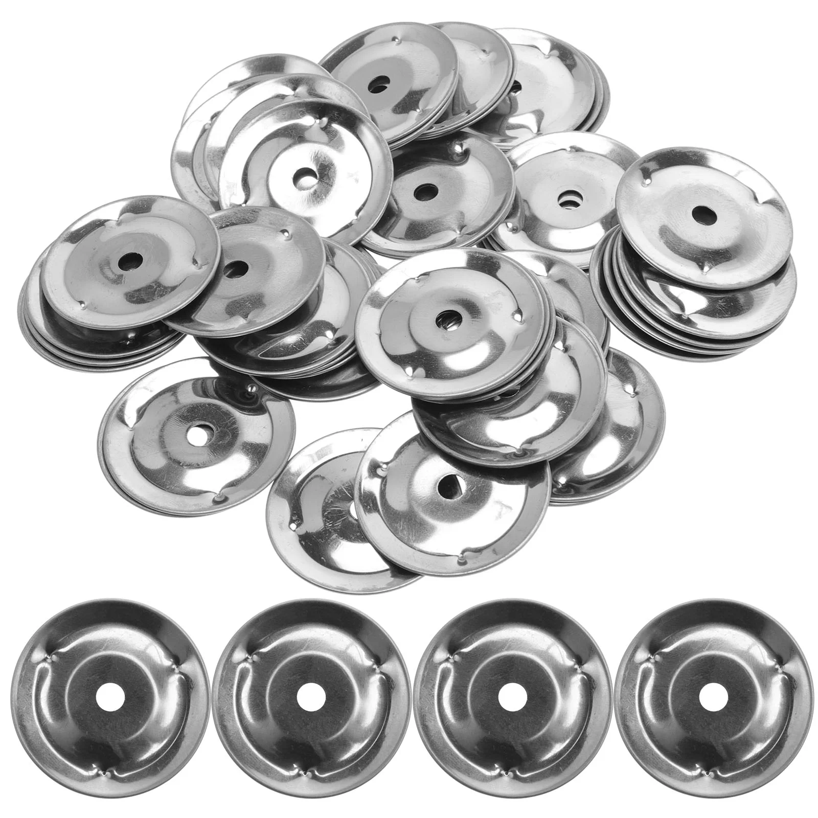 Musical Percussion Instruments Drum Replacement Parts 50 Pcs Percussion Drum Accessories Steel Rings Snare Tambourine 310X310X030CM Stainless
