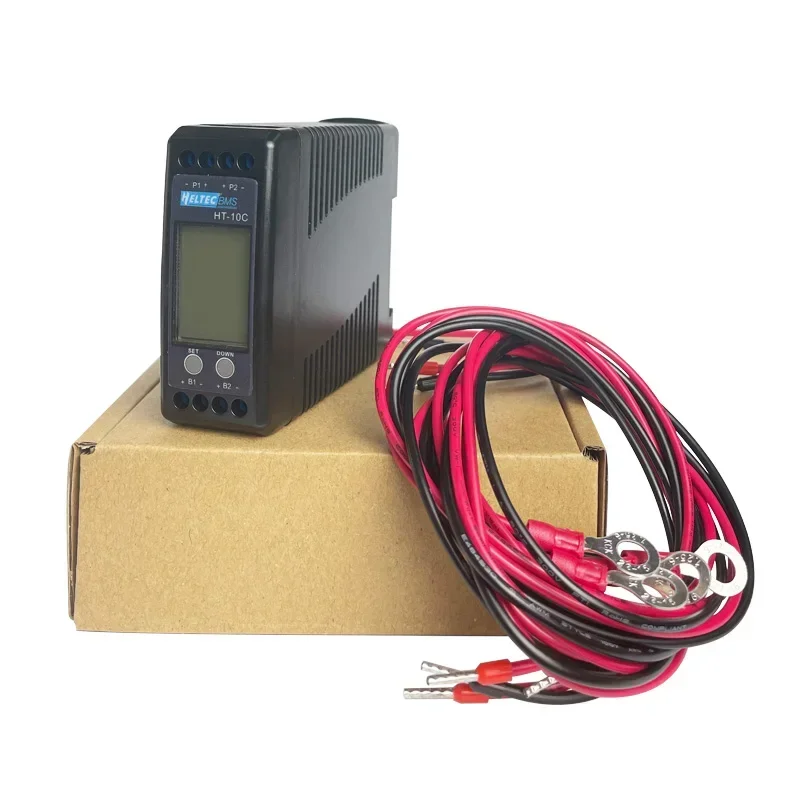 Heltec 12V Lead Acid Battery Equalizer 10A Active Balancer Lipo/Lifepo4 Connected in Parallel Series LCD Meter for 24/36/48V/96V 5