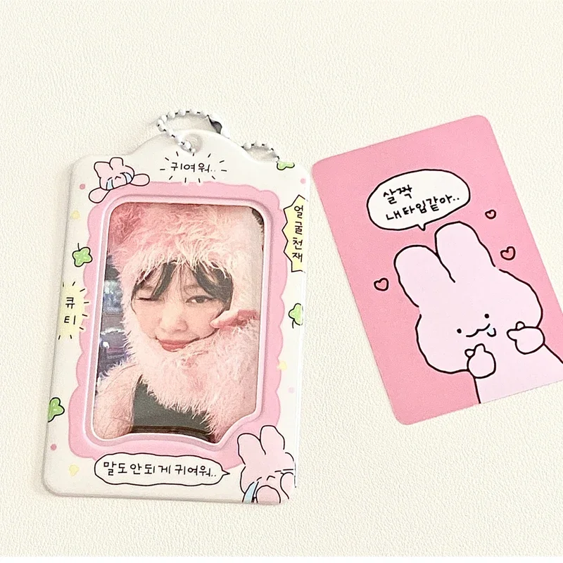 OPVYAEU Photocard Holder Kpop Set 2-Piece Black White