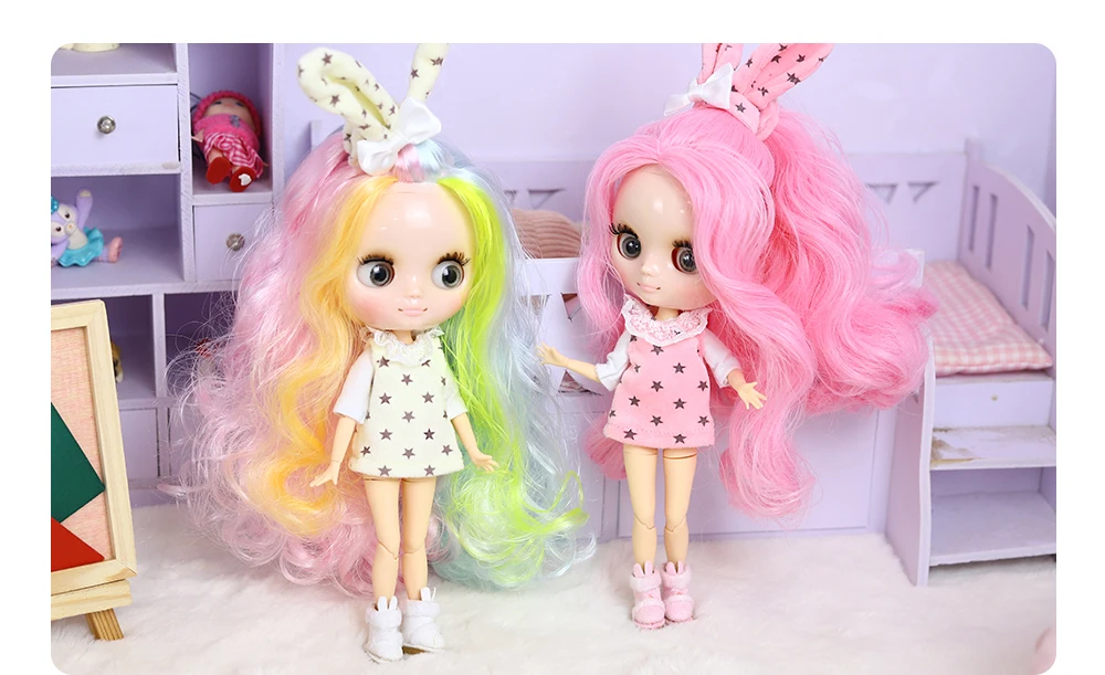 ICY DBS Blyth Middie Doll Joint Body 20CM Customized Doll Nude doll or Full Set Includes Clothes & Shoes DIY Toy Gift for Girls