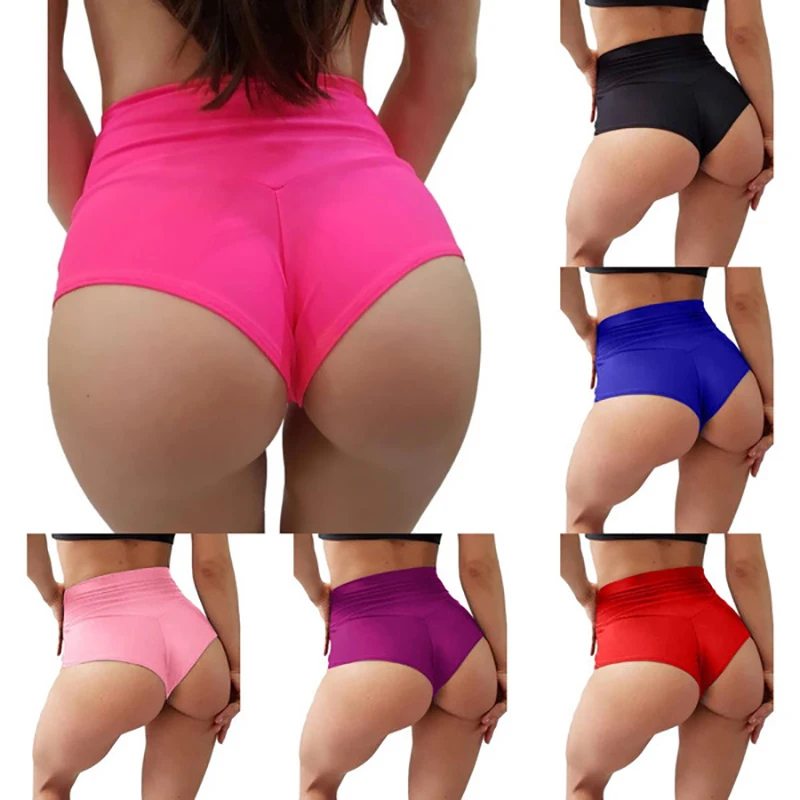 Seamless High Waist Yoga Shorts Elasticity Sports Leggings Women Breathable Cycling Shorts Buttock Lift Gym Women