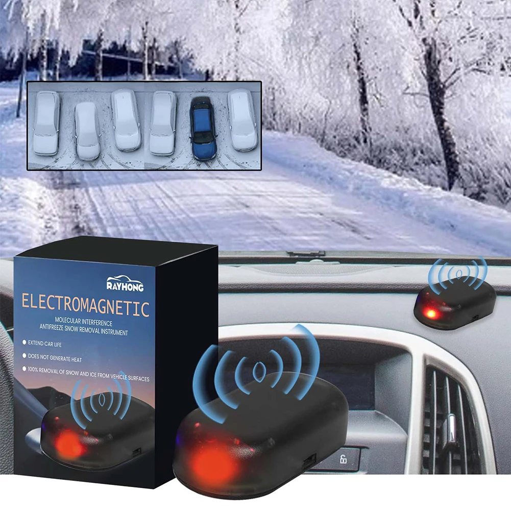 Electromagnetic Antifreeze Snow Removal Instrument Windshield Deicer Winter Window Glass Microwave Deicing Instrument 1-10PCS