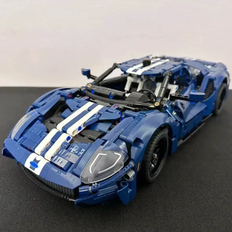

Детский конструктор Ford GT, модель спортивного автомобиля, подходит для 42154 1466 штук
