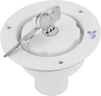 Remplacement de bouchon de verrouillage de boîtier d'entrée d'eau douce de RV avec 2 clés accessoires de bouchon de remplissage d'eau de caravane de camping-car pour Fiamma 3