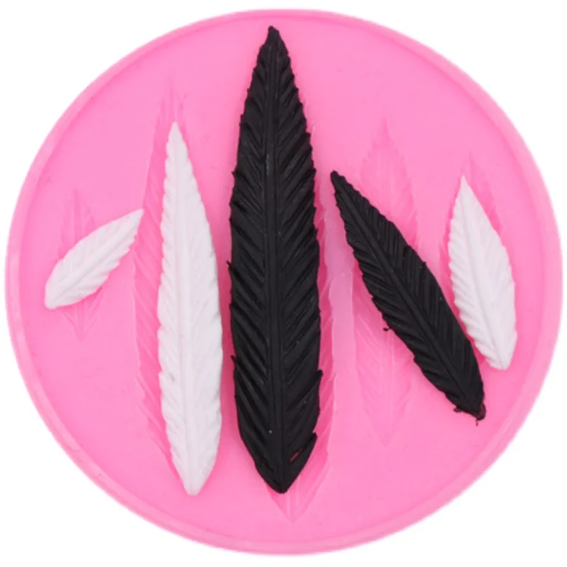 Feather Silicone Mold Ultra-light Clay DIY Angel Devil Wings Fondant Soft Pottery Hand-made Clay Polymer Wings Tool silicone mold,pottery clay tools