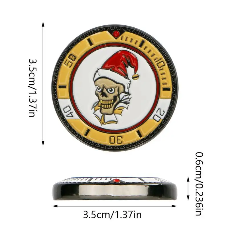 Hat Clip Ball Markers Golf Zinc Alloy With Level Scale Display Multifunctional Putting Training