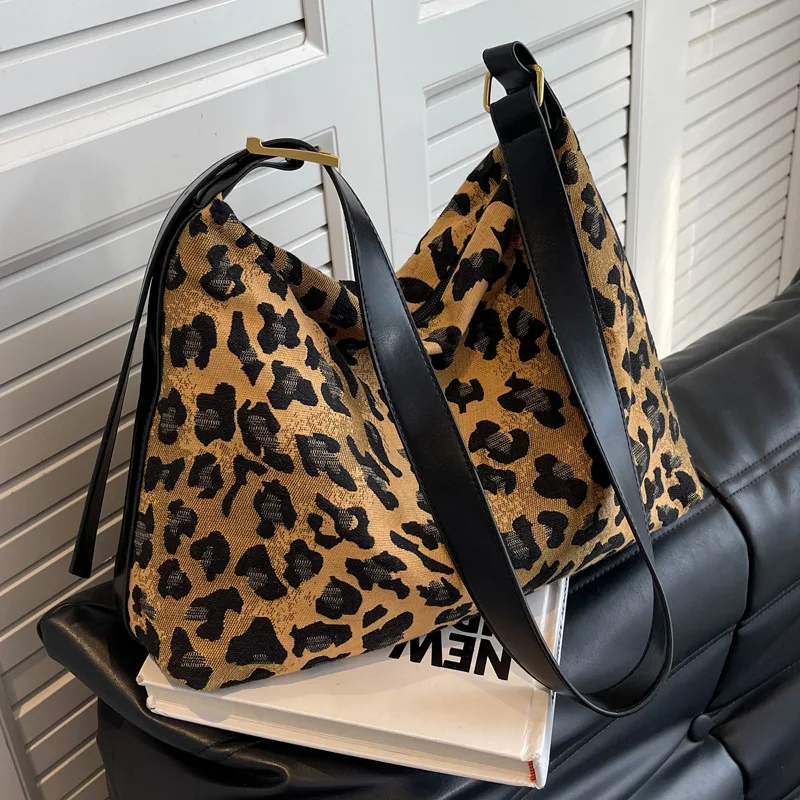 Leopard print frauen Schulter Taschen GroBe kapazitat Winter neue umhangetaschen fur weibliche Handtaschen Trend Lux damen Hand Tasche AliExpress
