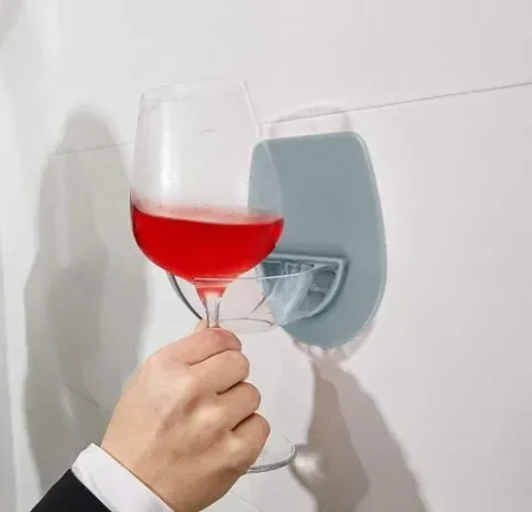 Wine Glass Holder For Bathroom Accessories Shelf Rack Products Bath Shower Organizer Home Red Wine Cup Boat Storage Rack Shelves