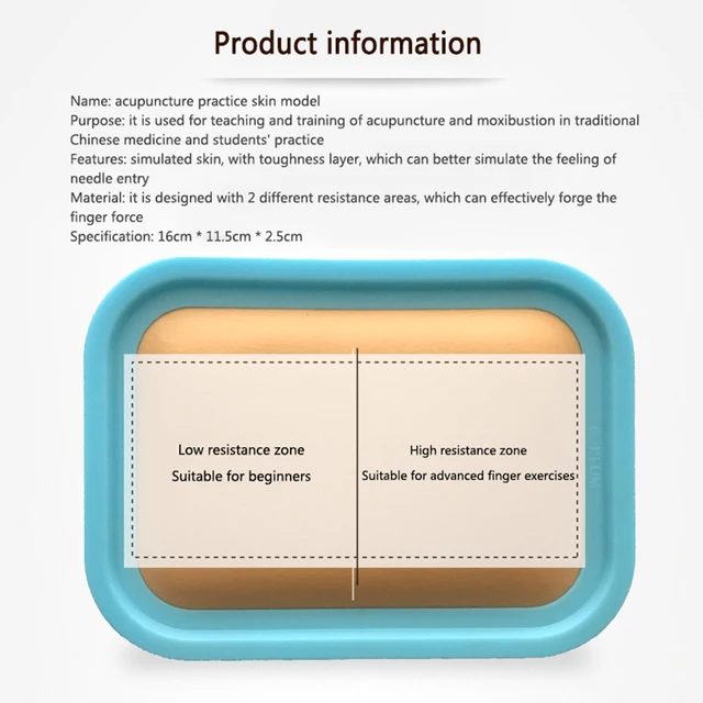 Acupuncture Skill Practice Skin Model Acupuncture Learning Skin Model Skin Suture Practice Pad for Surgery Simulation Training 5