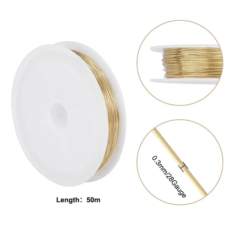 Premium Golden Soft Brass Wire for Jewelry Crafting, 10 Meters