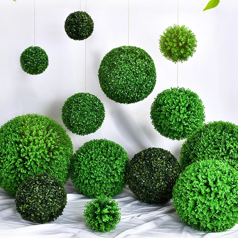 1PC Green Leaf Fake Ball Sfera Bosso Artificiale Sintetica Foglie Verdi  Finto Palla 40 Cm For Indoors And Outdoors Home Decor - AliExpress