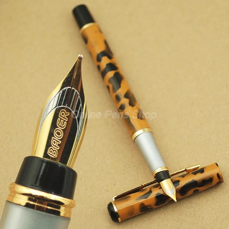 

Baoer 801 Classic Metal Fountain Pen Fine Nib 0.5mm Financial Writing Pen BF001