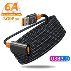 1.5m 6A USB 3.0 Extension Cable Female To Male Extender Cord High Speed Transmission Data Cable for Computer Camera TV Cable