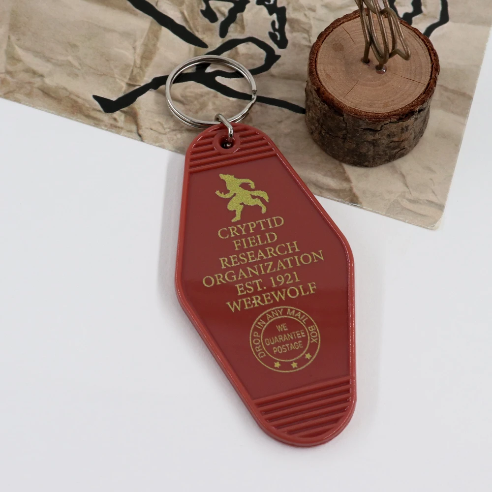 Cryptid Field Research Organization Est.1921 Werwolf Mothman Schlüsselanhänger Mysterious Creatures Key Tag Fans Collection Zubehör – Detail 26