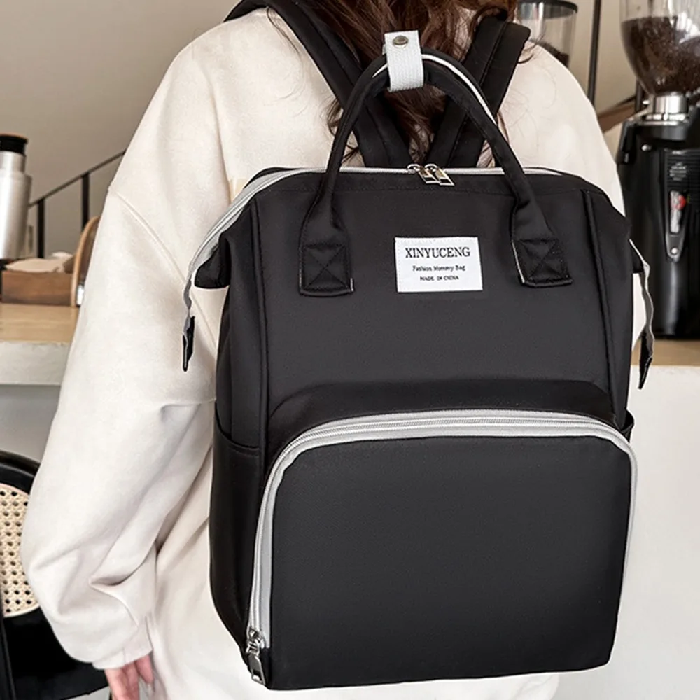 Multifunctional Mommy Backpack Large Capacity Oxford Cloth Baby Diaper Bag Wear-resistant Portable Mommy Shoulder Bag Travel