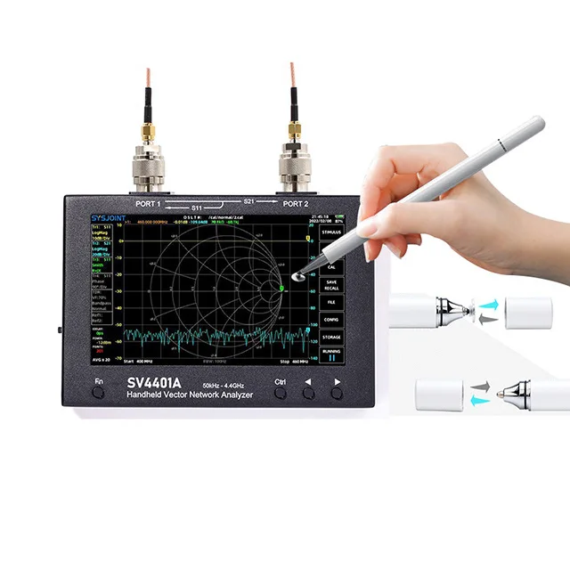 SV4401A Vector Network Analyzer 50KHz~4.4GHz with 7-Inch Touch Screen HF VHF UHF