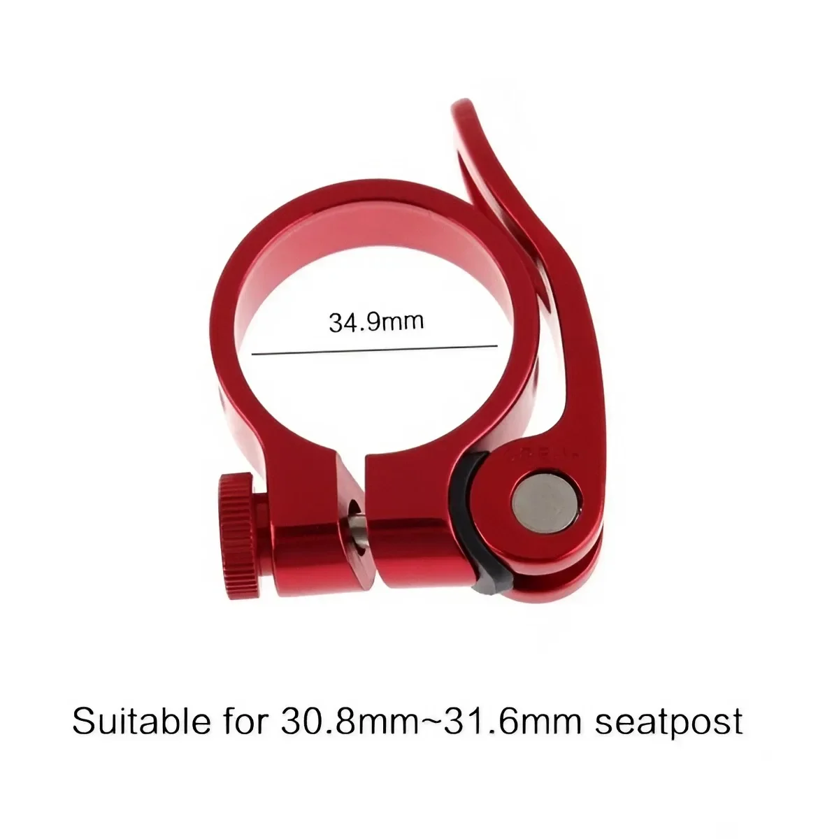 Aluminum Alloy Quick Release 31.8mm Bike Seat Post Clamp Bicycle Saddle Holder Lightweight Cycling Accessory