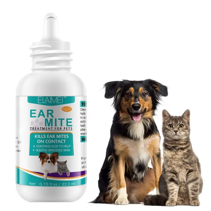 

Pet Cat Ear Cleaner Dog Ear Cleaning Natural Cleansing Insect Oil Ear Mite Cleaner For Puppy Kitten Ears Cleaner Pet Supplies