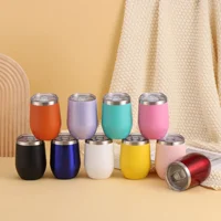 360ml 12oz Thermal Insulated Stainless Steel Tumbler Double Wall Water Bottle Portable To Go Coffee Mug Travel Dinking Cup 1