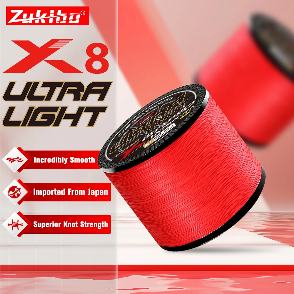 ZUKIBO ULTRA LIGHT Japan High Quality Material 8 Strands Colorfast