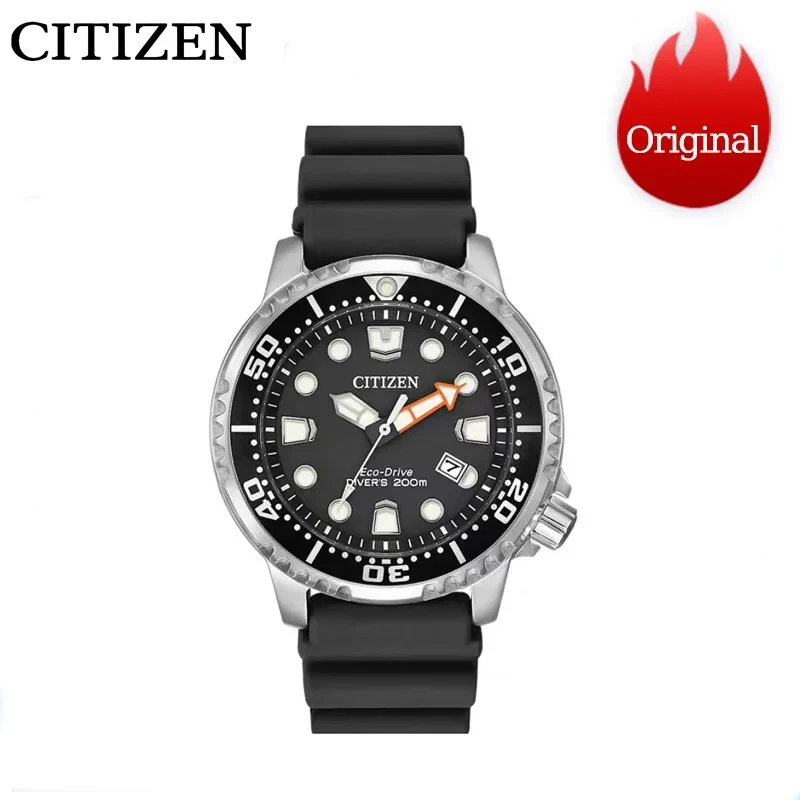 Citizen Watch Fashion Luxury Brand Promaster Diver Series Orologi Da Polso Al Quarzo Da Uomo Eco-Drive Orologi Con Nastro Calendario A Tre Pin