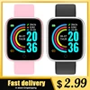 Montre connectée D20 pour hommes et femmes, Y68, moniteur de fréquence cardiaque, de pression artérielle et de sommeil, avec suivi des mouvements, pour Android et IOS, tendance, livraison directe 1