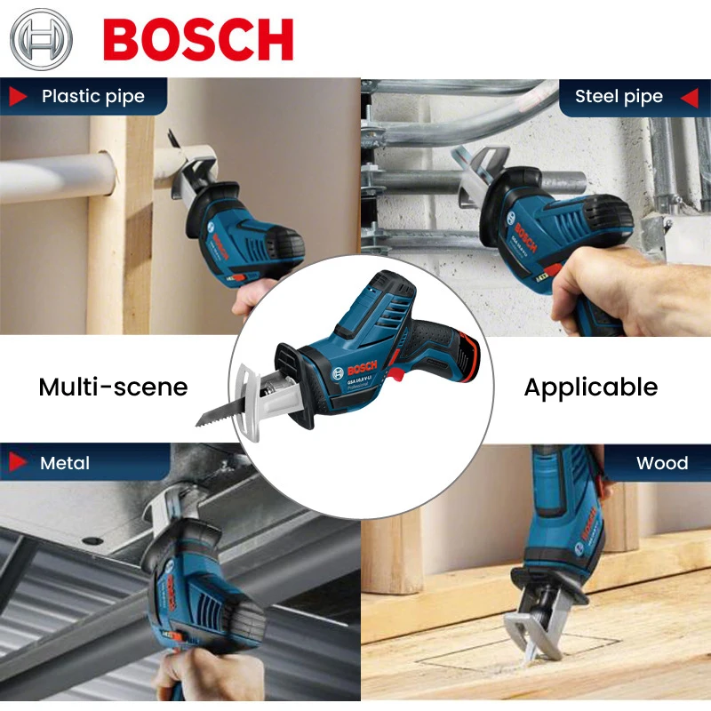 Bosch - Scie Sabre À Batterie 12v 3ah Li-ion Course 14,5mm - Gsa