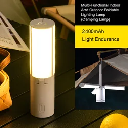 Compact Rechargeable Folding Lantern: Versatile Outdoor & Emergency Lighting Solution - 2400mAh