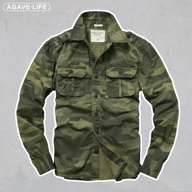 

Military Camouflage Cargo Jacket Outdoor Tactics Men Coat High Quality Cotton Tooling Outerwear Thickened Twill Mens Outerwear