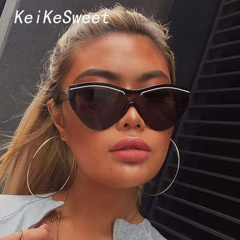 KeiKeSweet топовый бренд дизайнерские роскошные солнцезащитные очки кошачий глаз