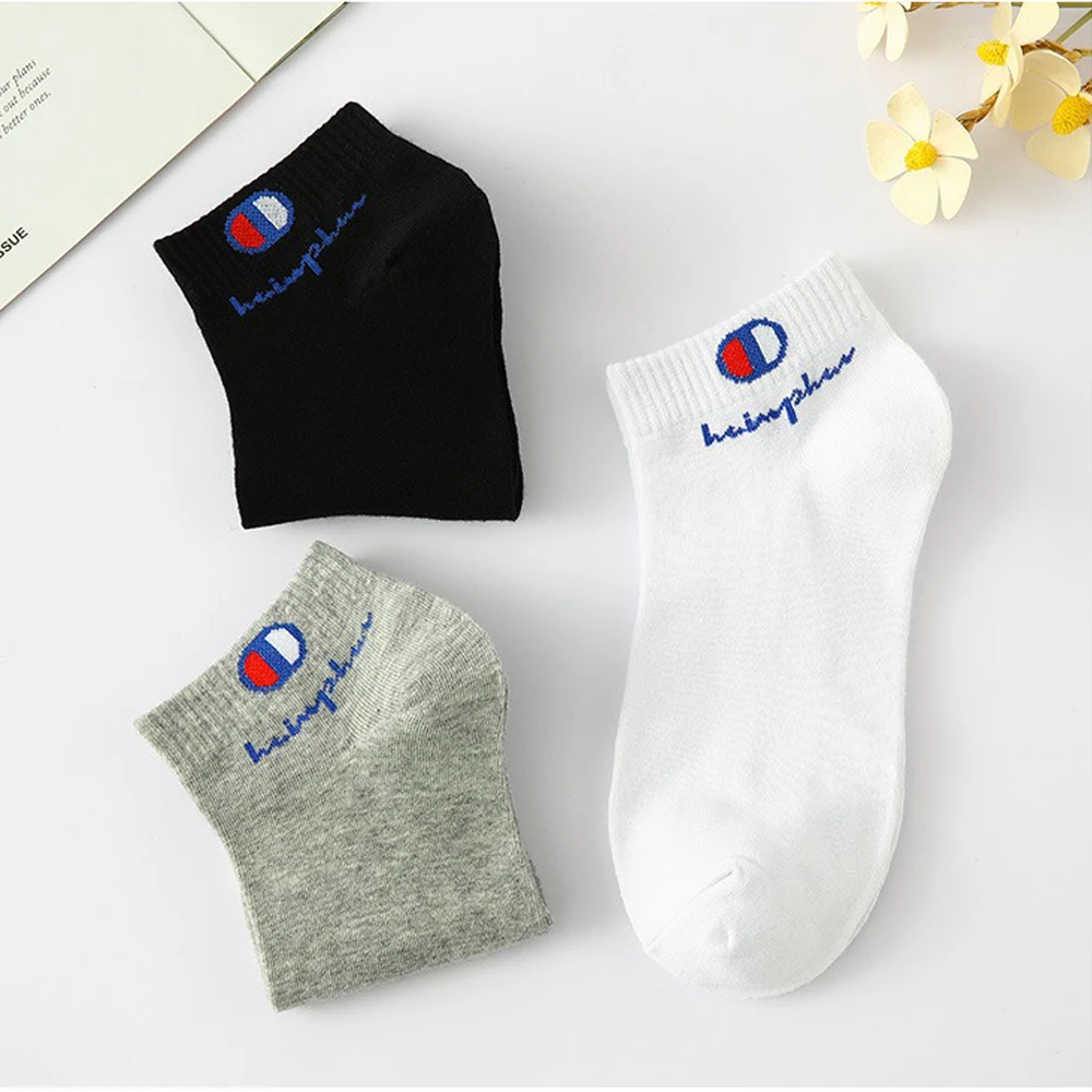 5/10/20 Pairs Men Ankle Socks Cotton Classic Fashion Black White Breathable Mesh Athletic Sports for Summer