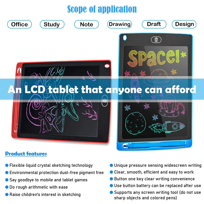 10inch LCD Drawing Tablet For Children Toys Painting Tools Electronics Writing Board Boy Kids Educational Toy educational toys drawing toy lcd drawing tablet educational drawing toy