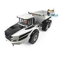 XDRC A40G 1/14 Metal Hydraulic 6*6 RC Articulated Truck RTR Dumper Model Motor ESC Light Sound Remote Control Battery THZH1289 2