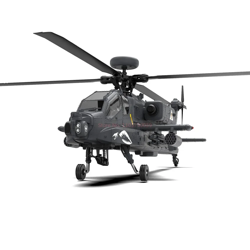 1:32 Apache RC Helicopter – Remote-Controlled Military Aircraft with Intelligent Flight Features | Entry-Level Multifunctional RC Helicopter for Beginners 6