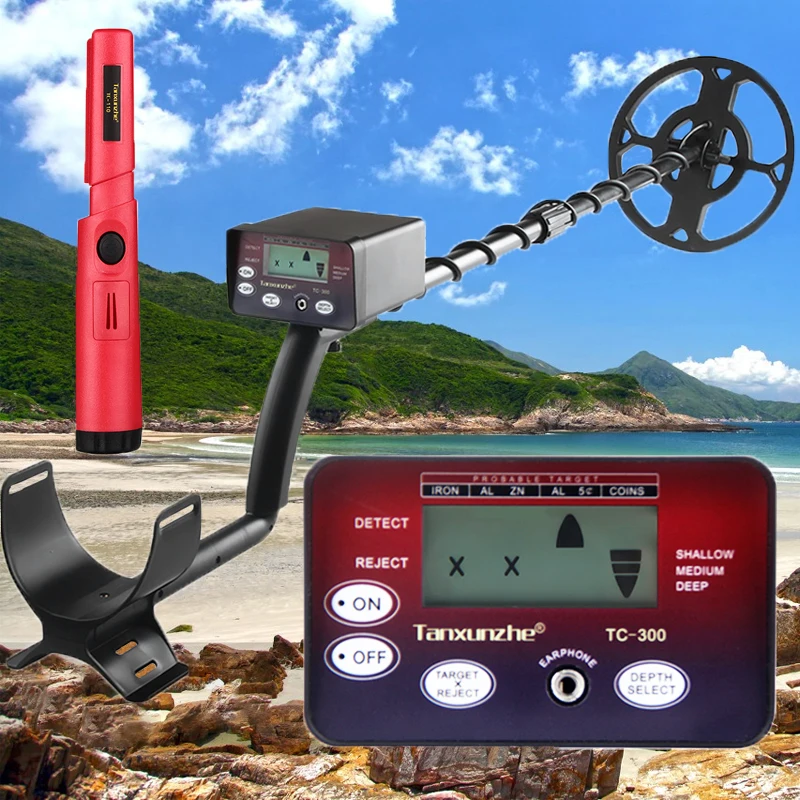 High Sensitivity Metal Detector IP68 Waterproof Treasure Search Detector pointer Profesional Pinpointing Underground Gold Iron