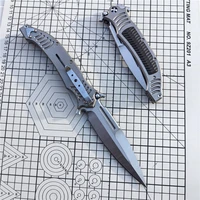 Folding Knife VG10 Blade TC4 Titanium Alloy Handle Gasket Camping Outdoor Survival Tactics Hunting Knife EDC Defense Tool 2